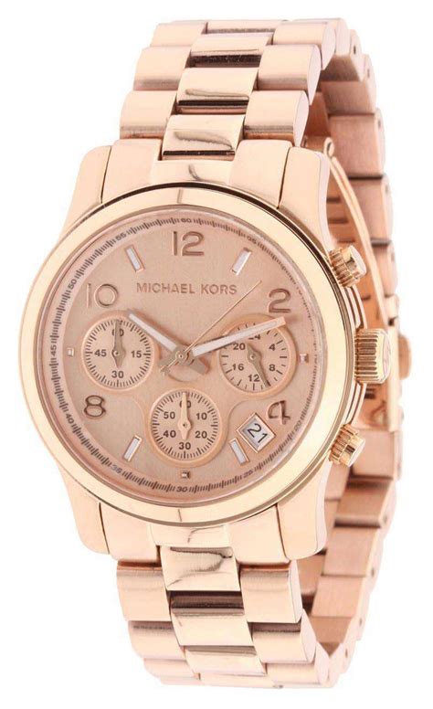 cheap rose gold michael kors watches|mk rose gold watch women's.